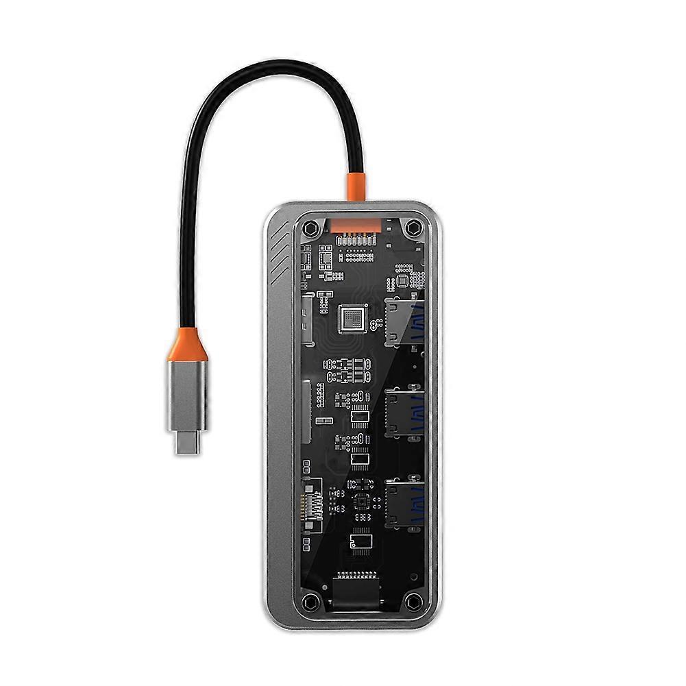 10-in-1 USB Type-C Docking Station Multi-Function Fast Charging Station Gigabit Docking Station