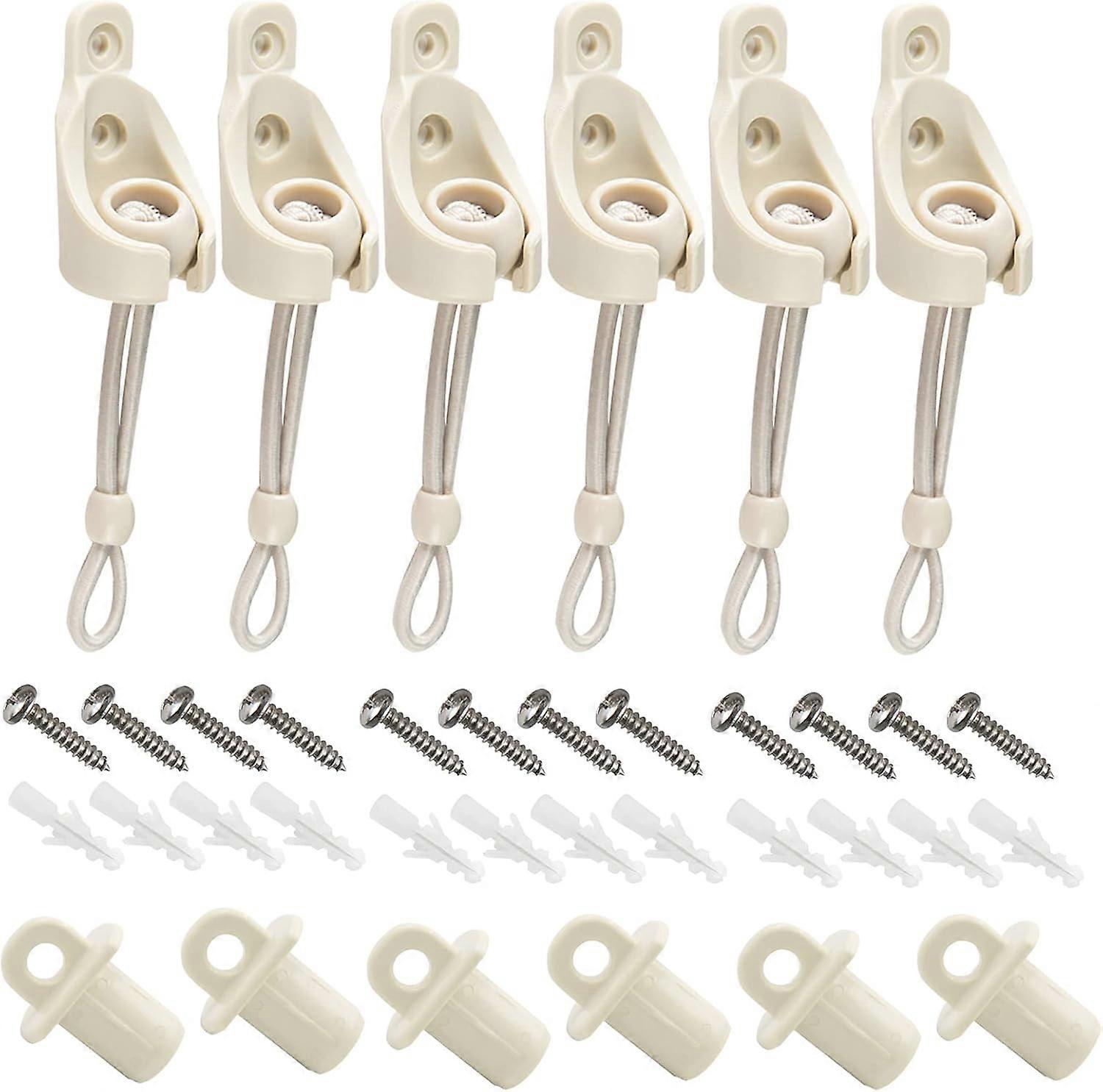 Sunshade Replacement Accessories, Bungee Jumping kit and Cover end 3 Sets, Suitable for Coolaroo External Roller Blinds and Cordless Roller Blinds (B