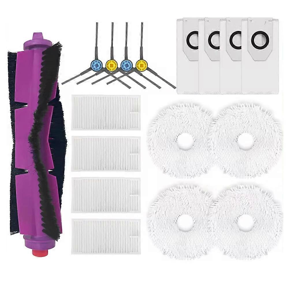 For V12 Roller Side Brush Hepa Filter Mop Cloth Dust Bag