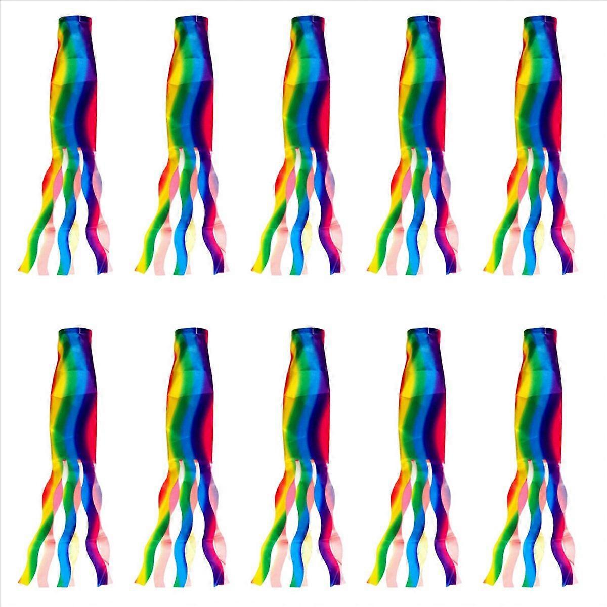 Rainbow Windsock Wind Streamer Flag Garden Camping Decoration 70CM