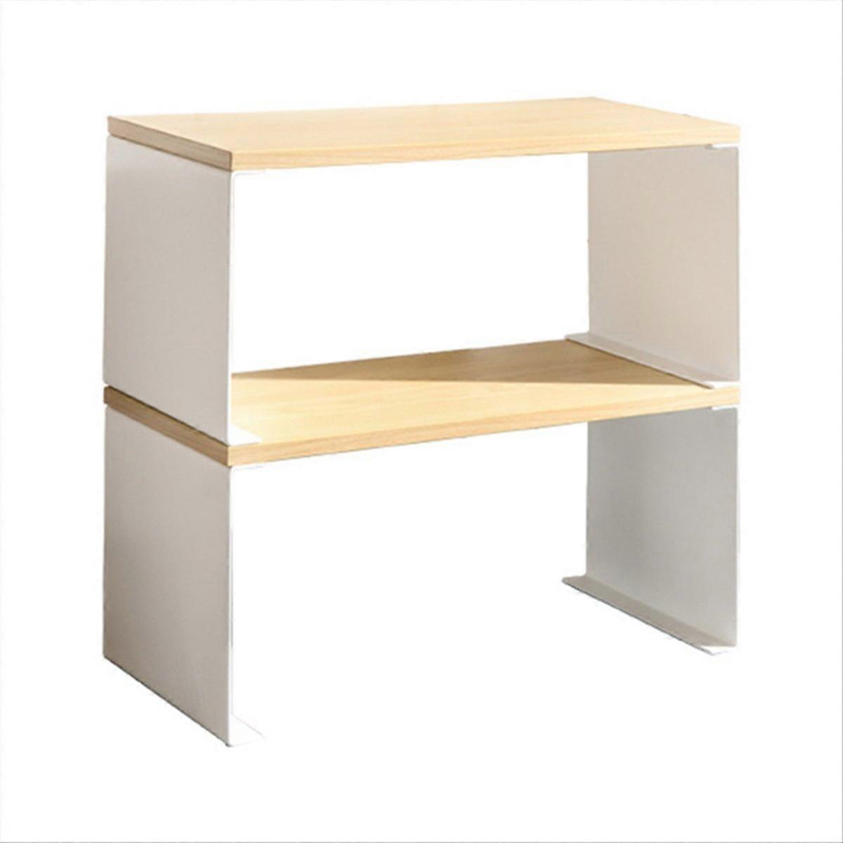 Wooden Desk Storage Rack Lattice Decoration Frame