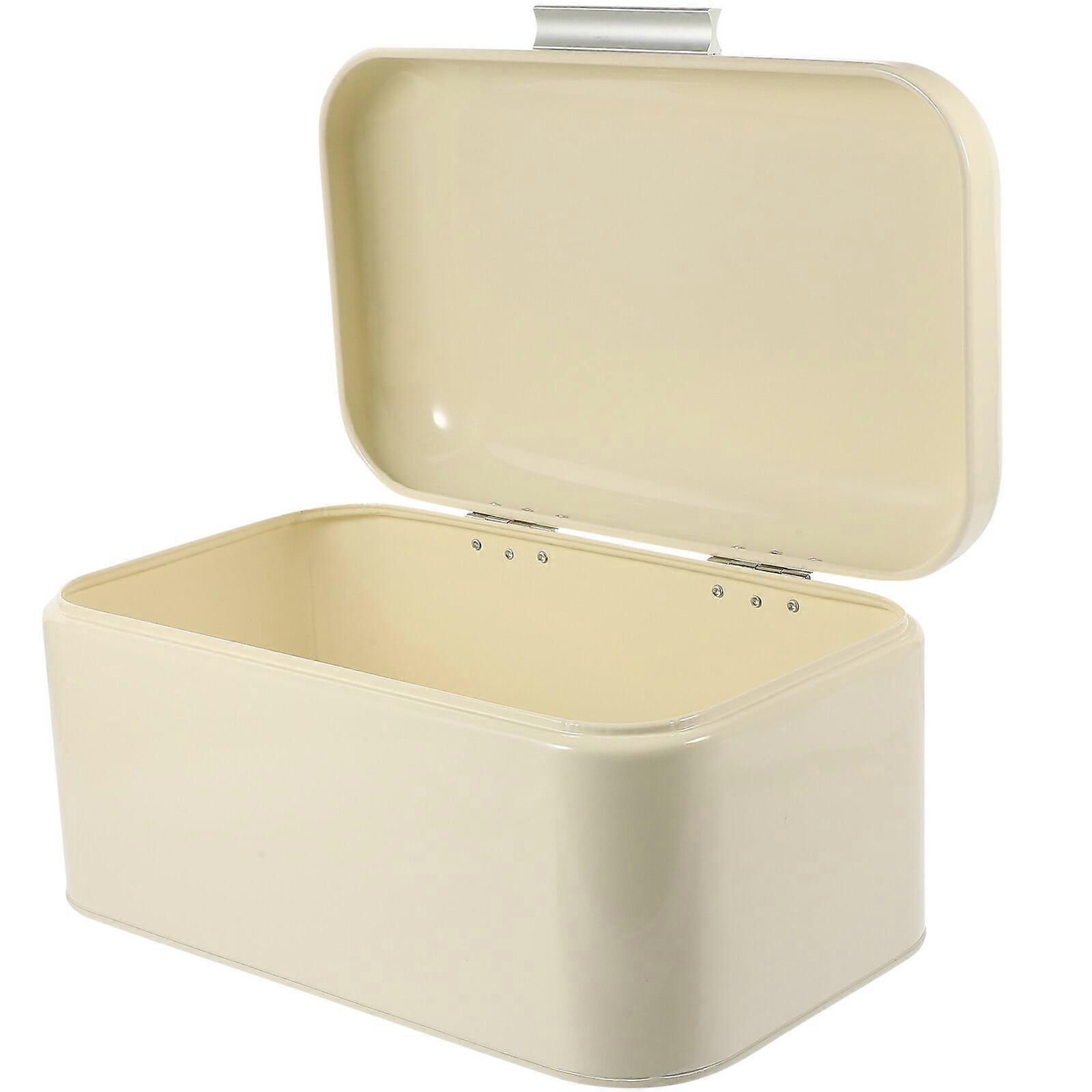 Bread Box Kitchen Countertop Bread Bin Iron Bread Storage Container for Home Shop