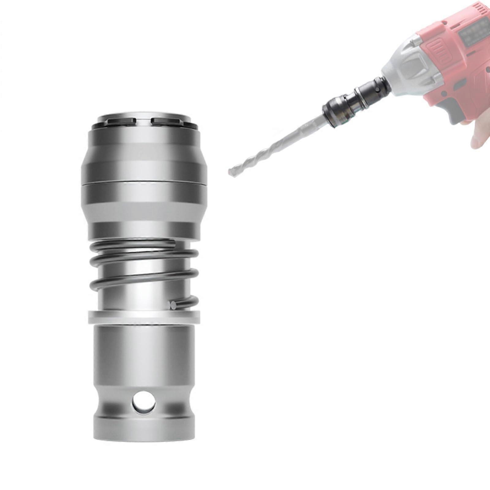 Impact Wrench to Hammer Drill Adapter with QuickLock Safety, Durable Metal Build, Square Drive