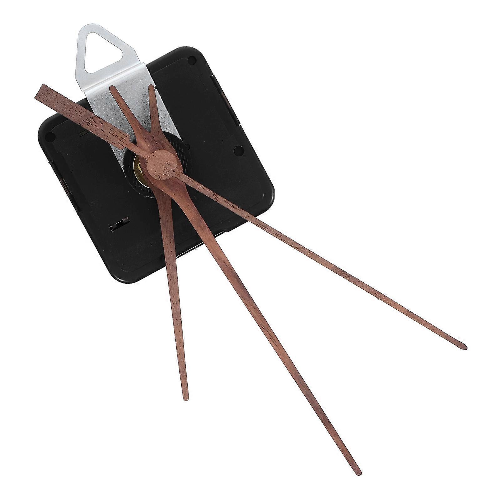 Clock Repair Kit with Silent Movement and Walnut Hands 1Set