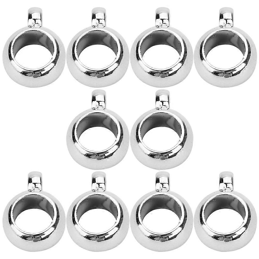 Assorted Spacer Beads Diy Beads Silver 0.5X0.8X0.8CM CCB Round 200Pack