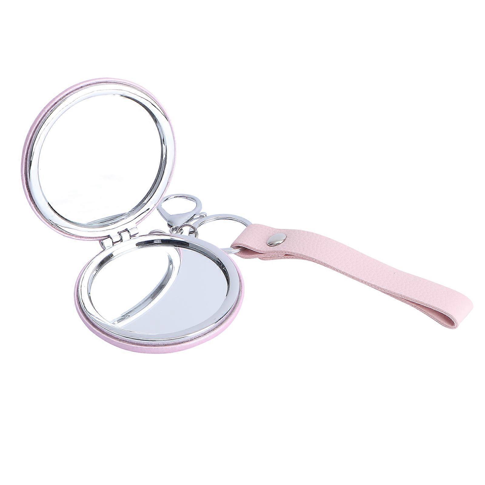 Mini Makeup Mirror Portable Folding Double-Side Mirror 1Pcs for Outdoor Use
