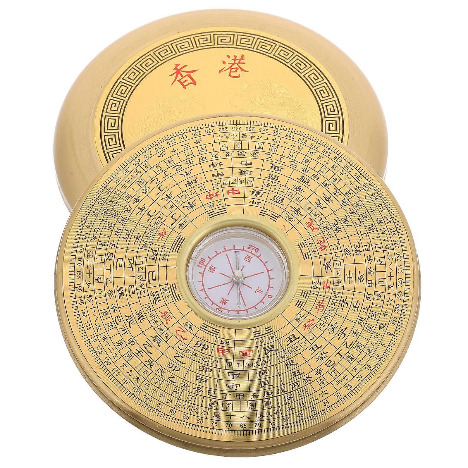 Gold Hiking Compass Portable Compass for Outdoor Exploration