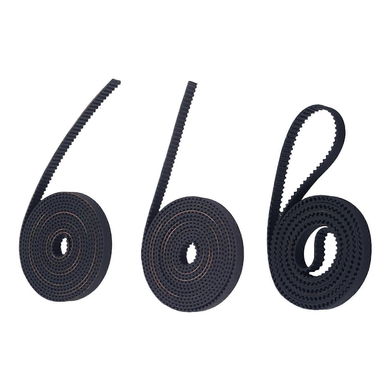 3Pcs Replacement 3D Printer X/Y/Z Shaft Timing Synchronous Belt Timing Belt For 5M 3D Printer Parts Multicolor