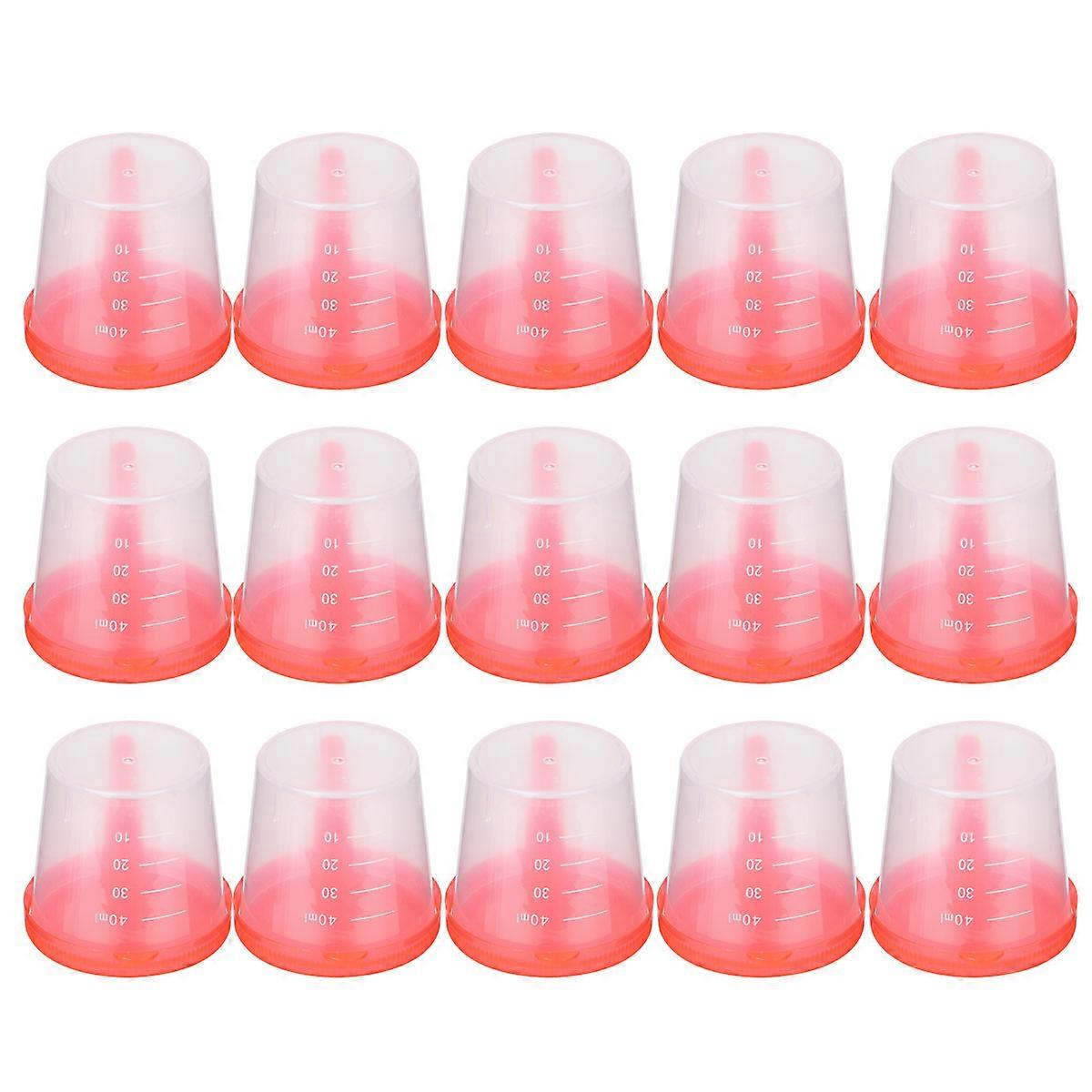 Specimen Cup Plastic Collection Cup for Storage Use 50Pcs with Lids