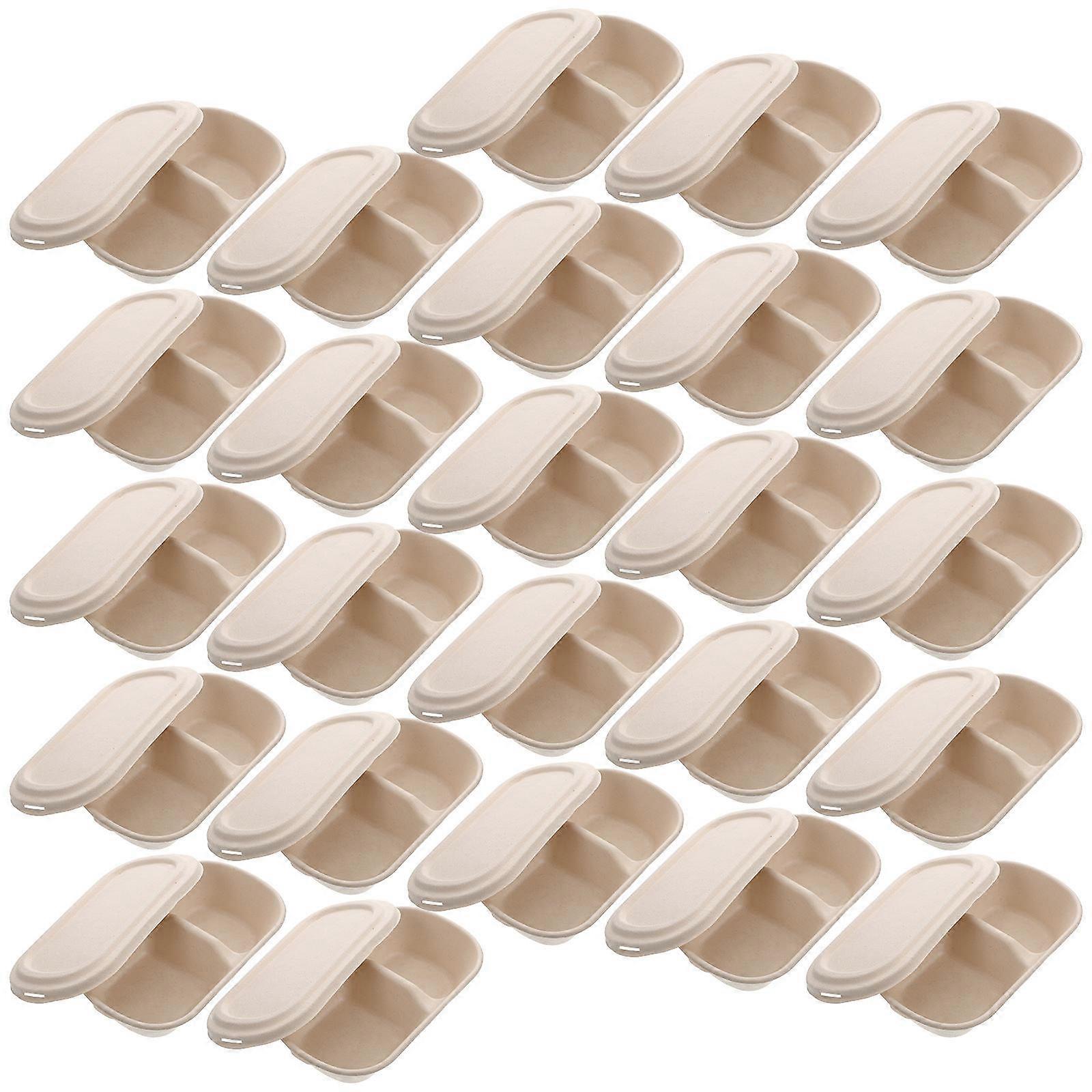 Food Divided Containers Cane Syrup Made for Storage Use 25Sets