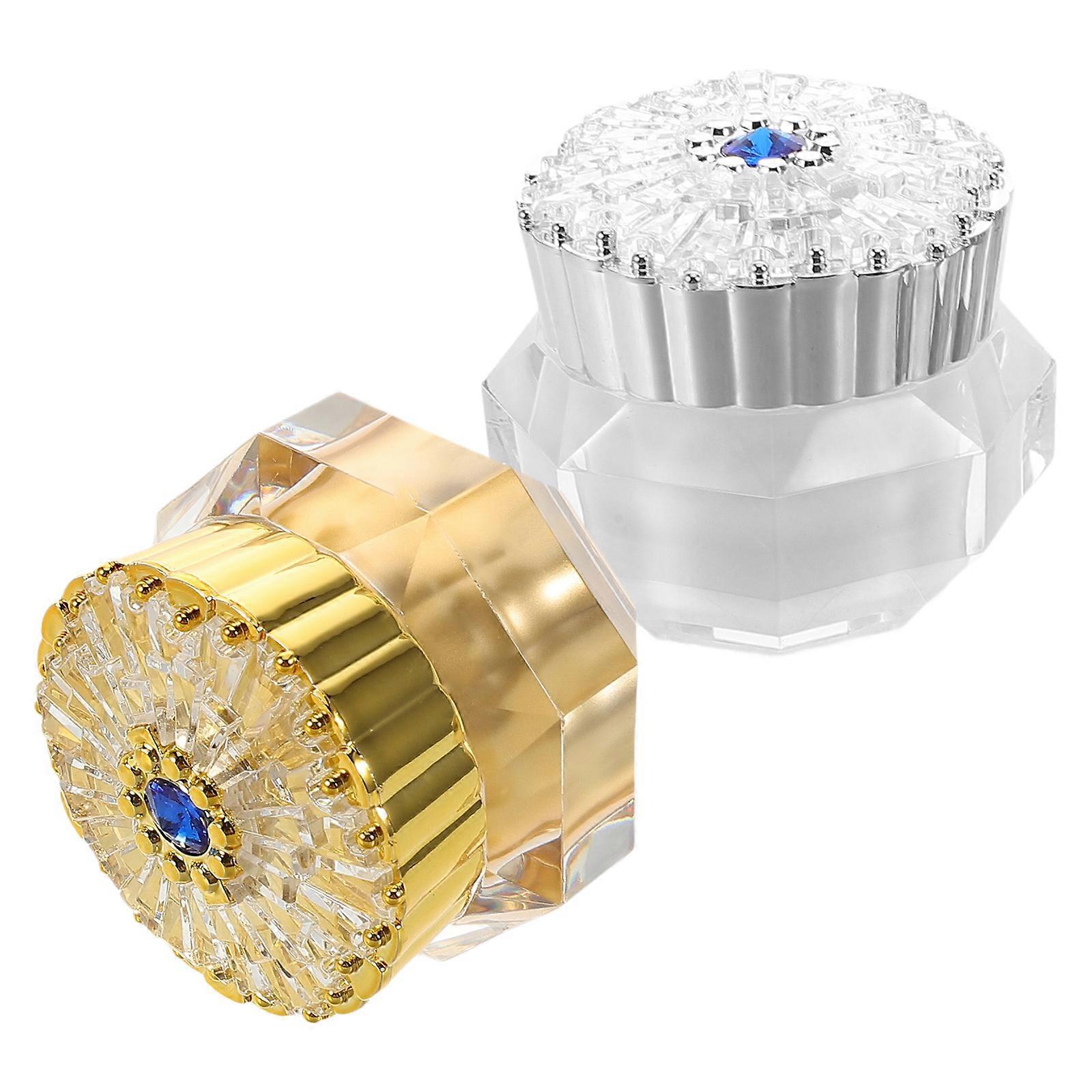 Travel Cream Jars for Skincare Storage Use Leak Proof 2Pcs Assorted Color