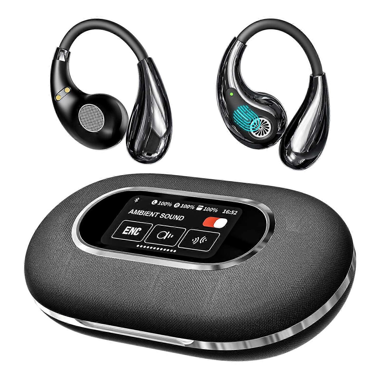 Language Translator Earbuds with 144Language Real Time Translation, Bluetooth Noise Cancelling, Black
