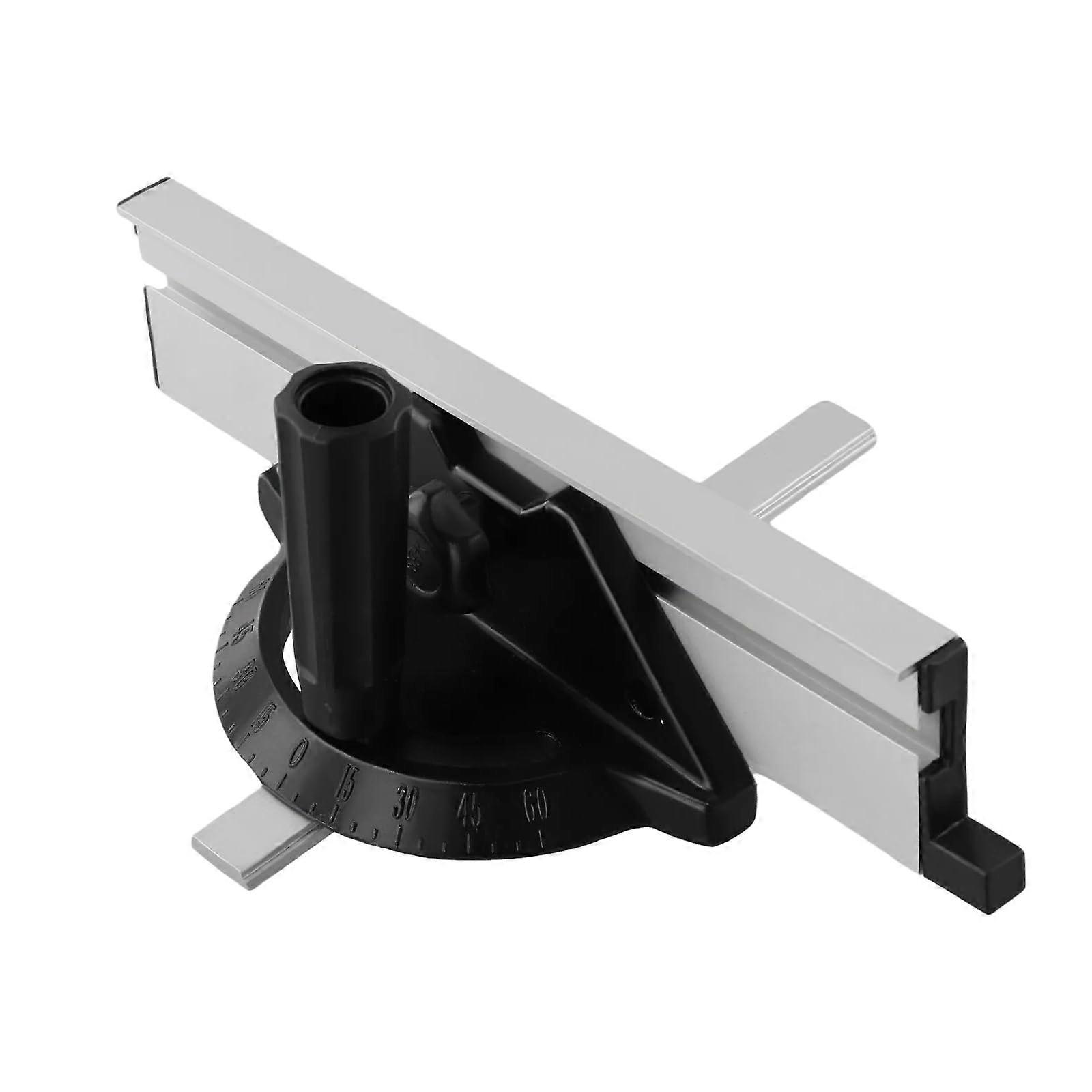 Table Saw Miter Gauge with Fence, 60° Adjustable Angle Aluminum Alloy for Precision Woodworking Cuts