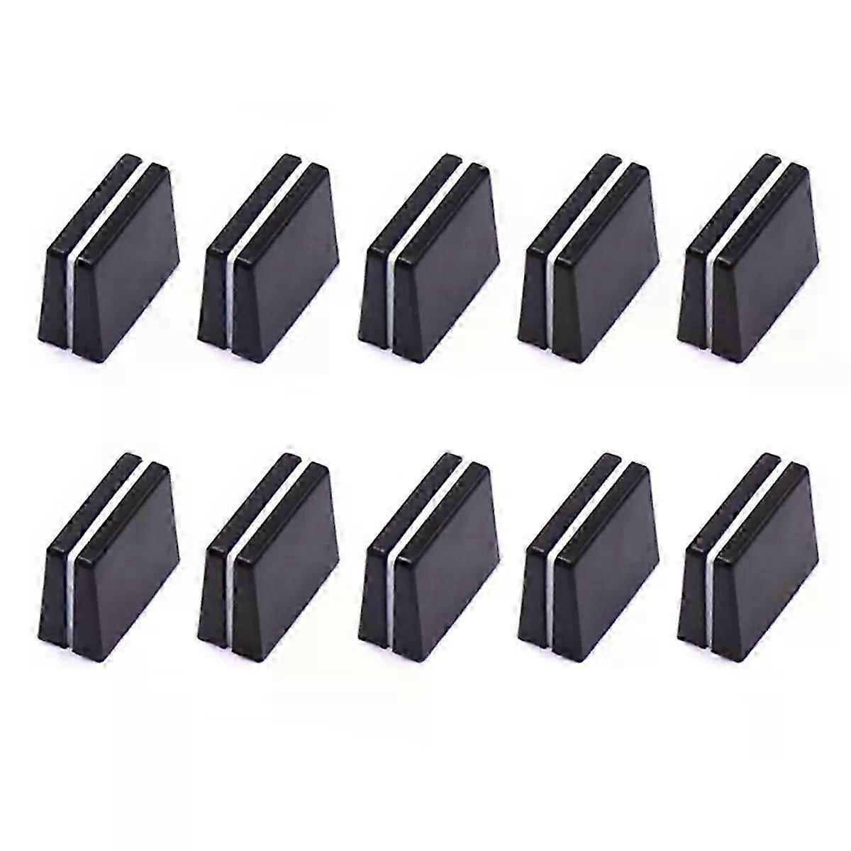 Supernew 10pcs Fader Caps Mixer Fader Slider Knobs Replacement Buttons Caps for Mixer Console Accessories