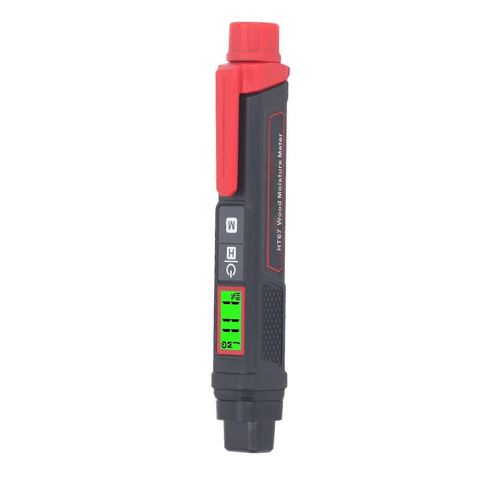 Wood Moisture Meter Pin Type LCD Digital Moisture Tester with Accurate Detection and Calibration Modes