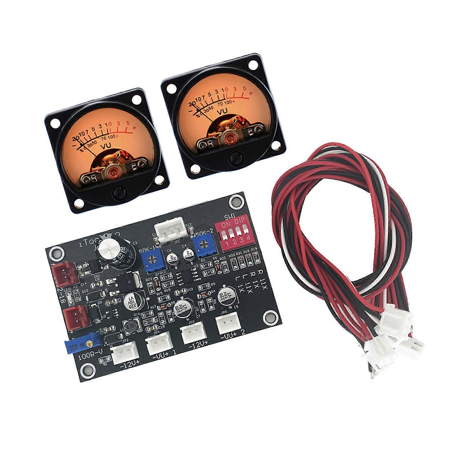 VU Meter Panel Level Driver Board for Amplifier Preamplifier Control Module High Frequency Low Pass Panel Multicolor
