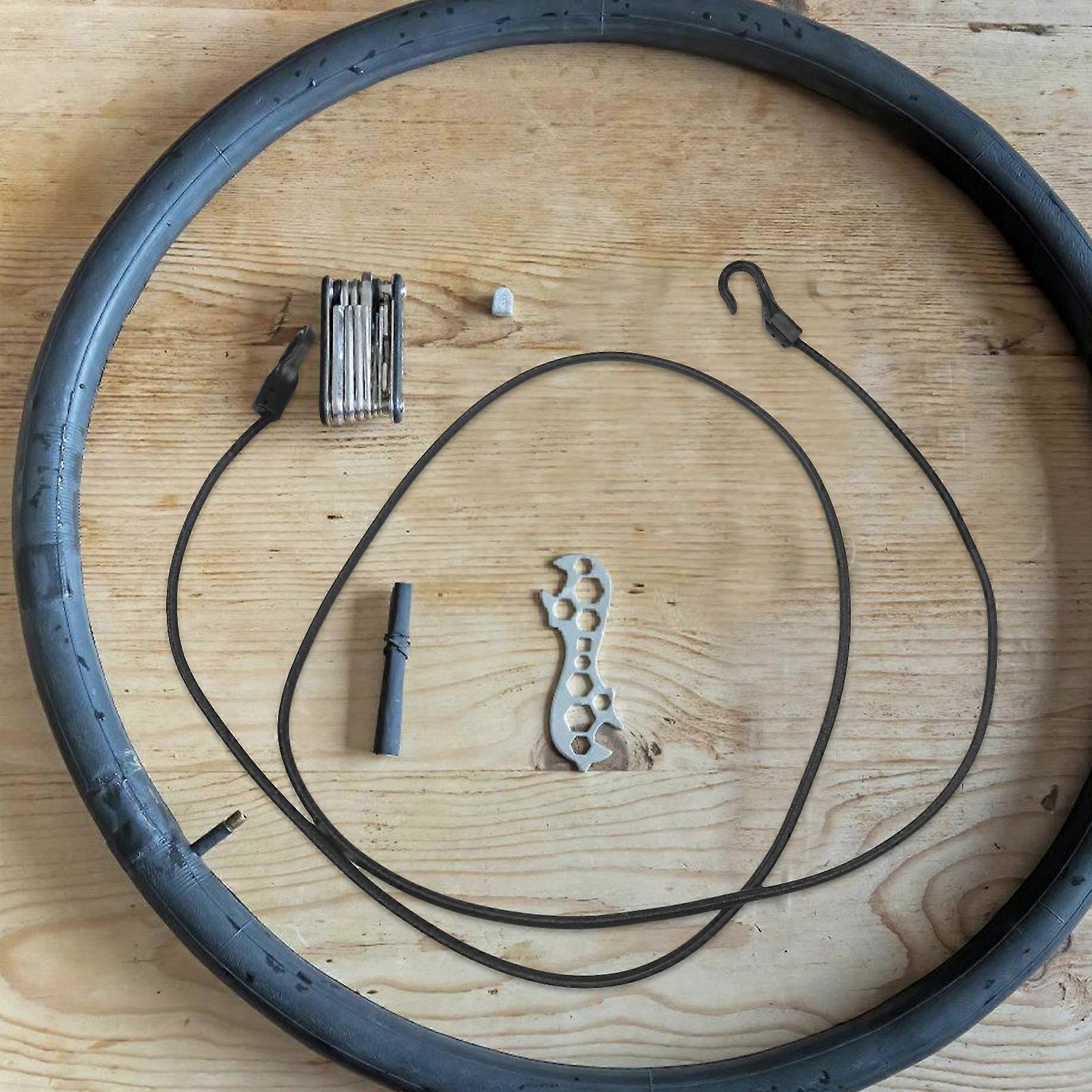 Black Nylon Bicycle Elastic Rope for Securing Bike Rack Bungee