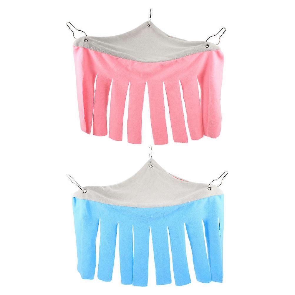 Guinea Pig Hammock Bed Triangular Hideaway 2Pcs for Small Pets