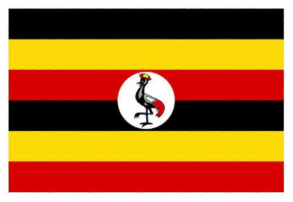 Uganda National Flag 5ft x 3ft Durable Polyester with RustResistant Brass Eyelets