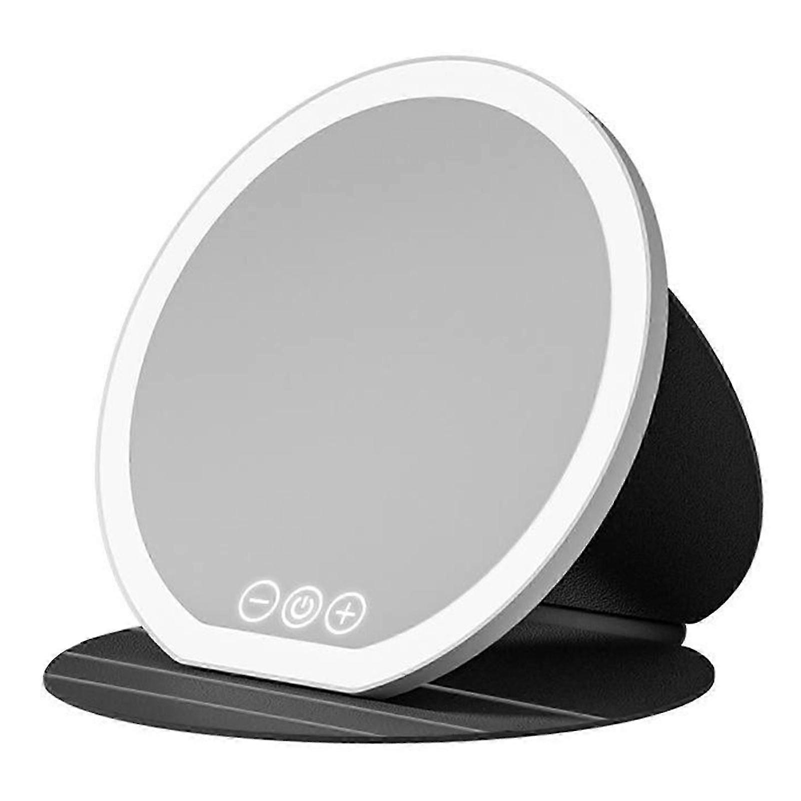 Dimmable Touch Screen Makeup Mirror Compact Folding Vanity Mirror with Light Makeup Accessories