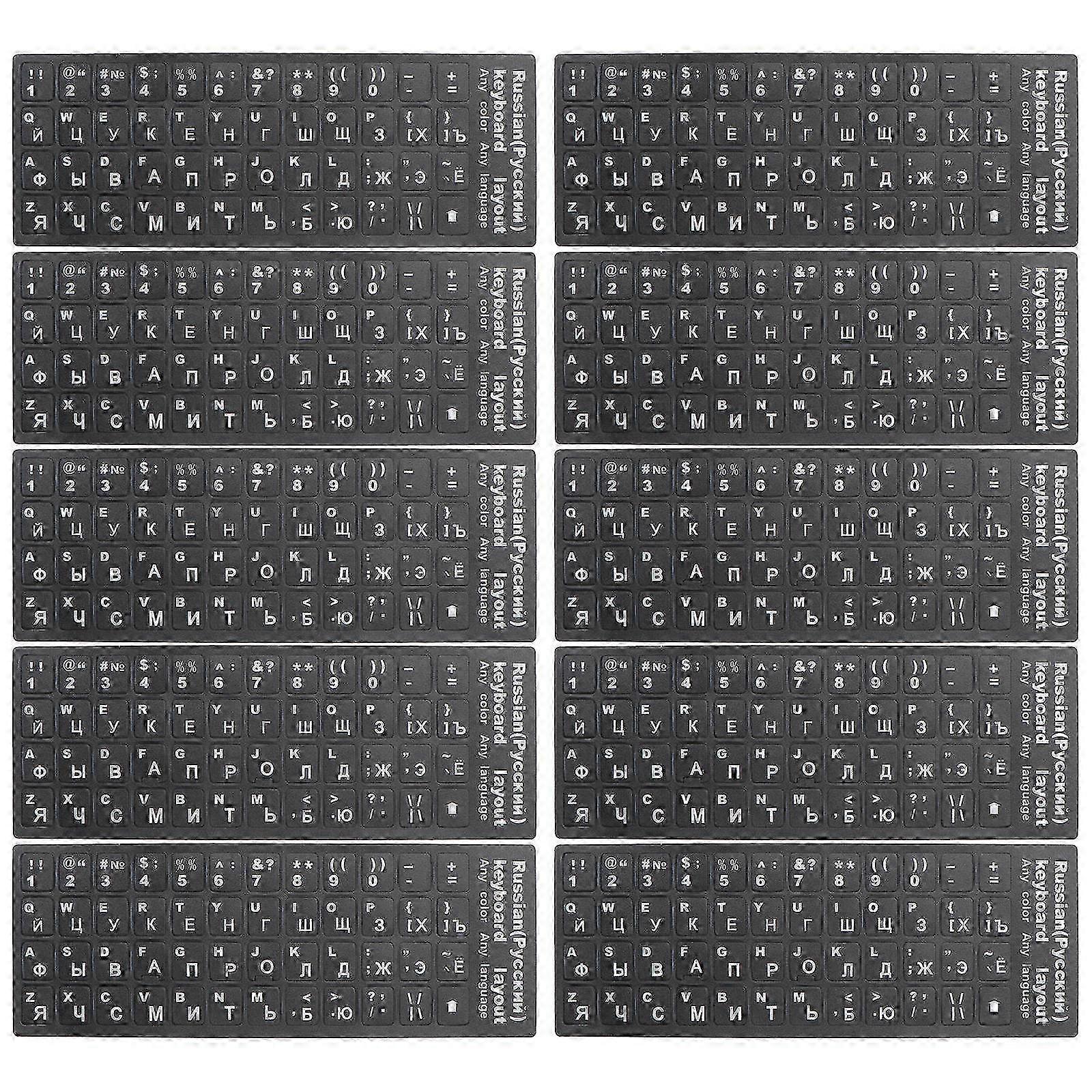 Universal Foreign Language Keyboard Stickers for Keyboard Protection 30Pcs