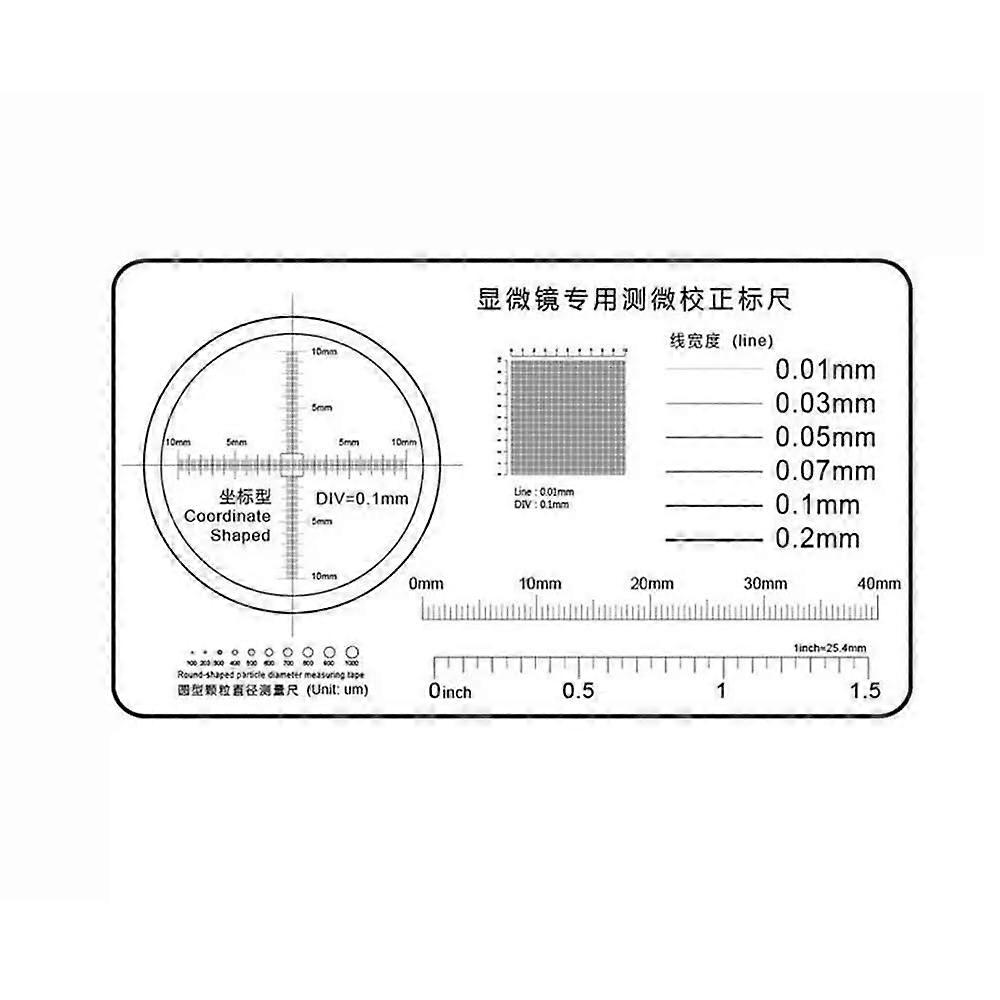 Microscope Calibration Ruler 0.10mm Precision Stage Micrometer Slide for Accurate Measurement