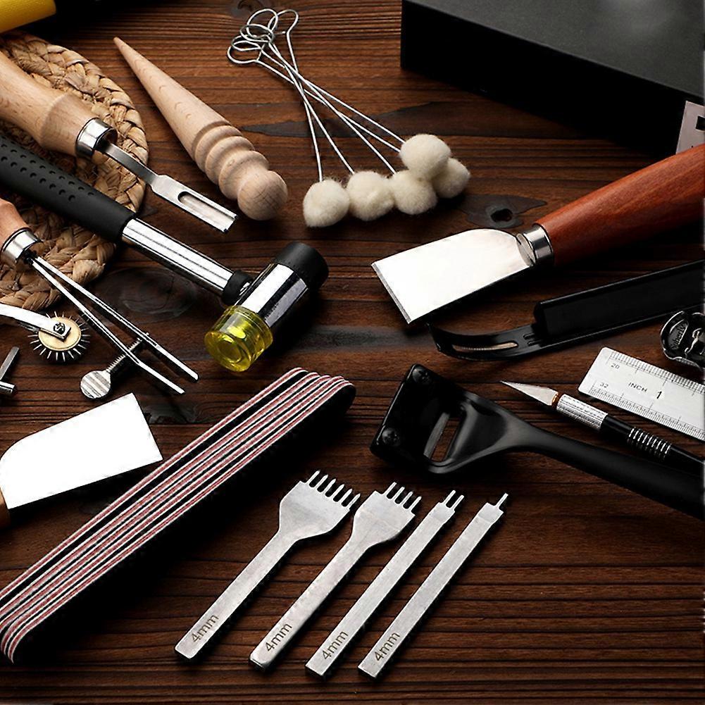 Leather DIY Handmade Leather Cutting Set Leather Basic Tools Punch and Cut Leather Combination