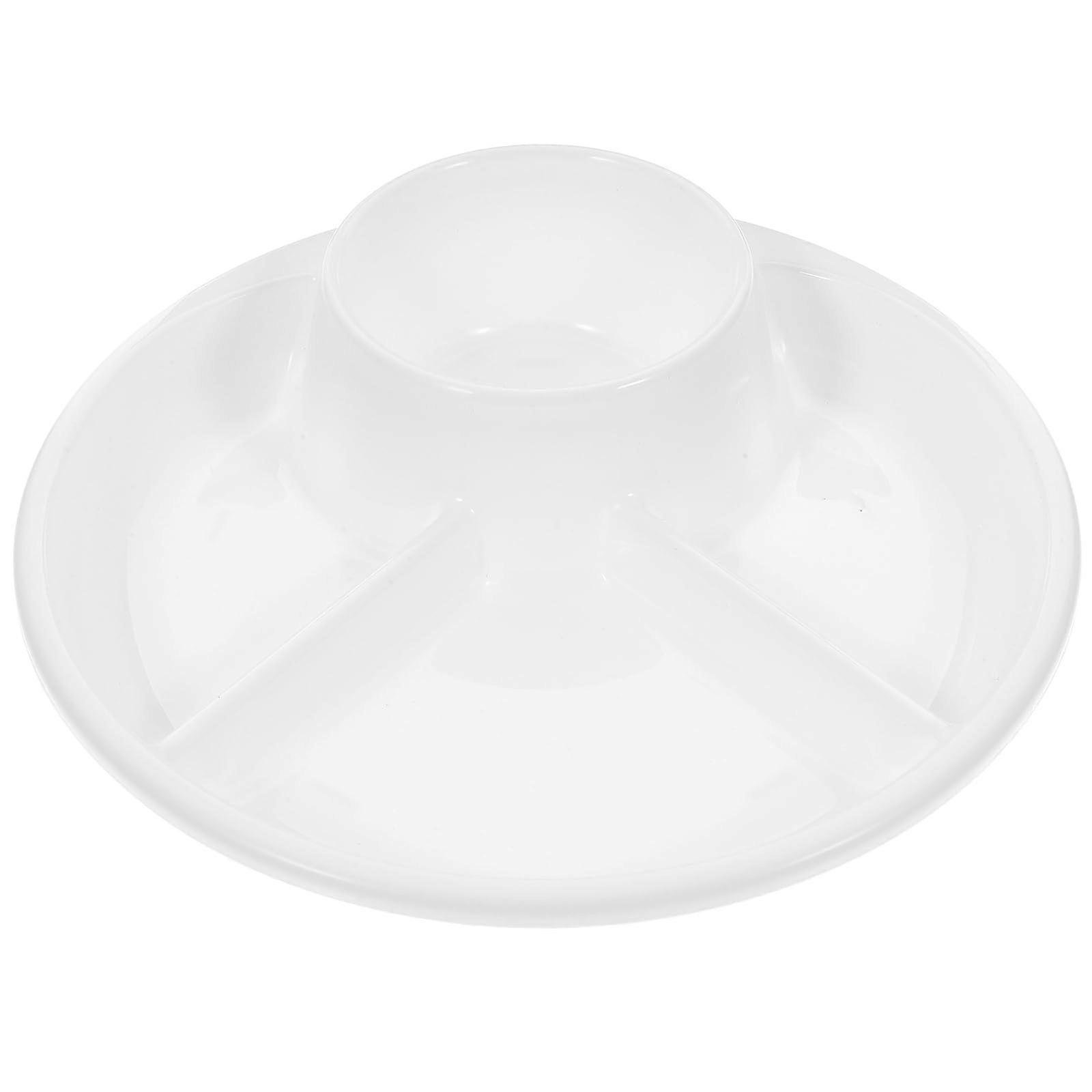 Portion Control Plate with MultiSection Layout, Reusable Plastic Compartment Tray for Healthy Eating