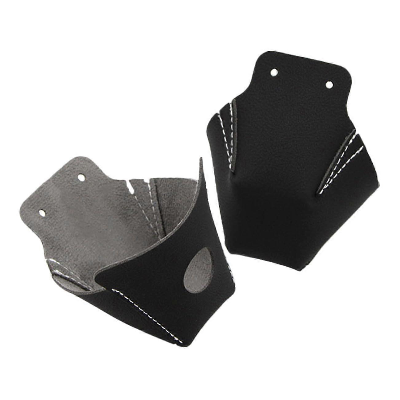 2Pcs Durable Leather Roller Skate Toe Guards WearResistant Protection Fits Most Skates