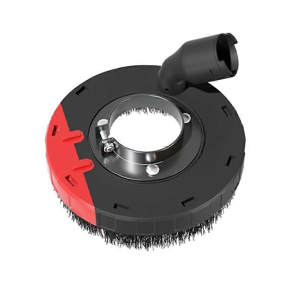 Adjustable Angle Grinder Dust Shroud for Vacuum with Split Design and Brush Base for Concrete Grinding