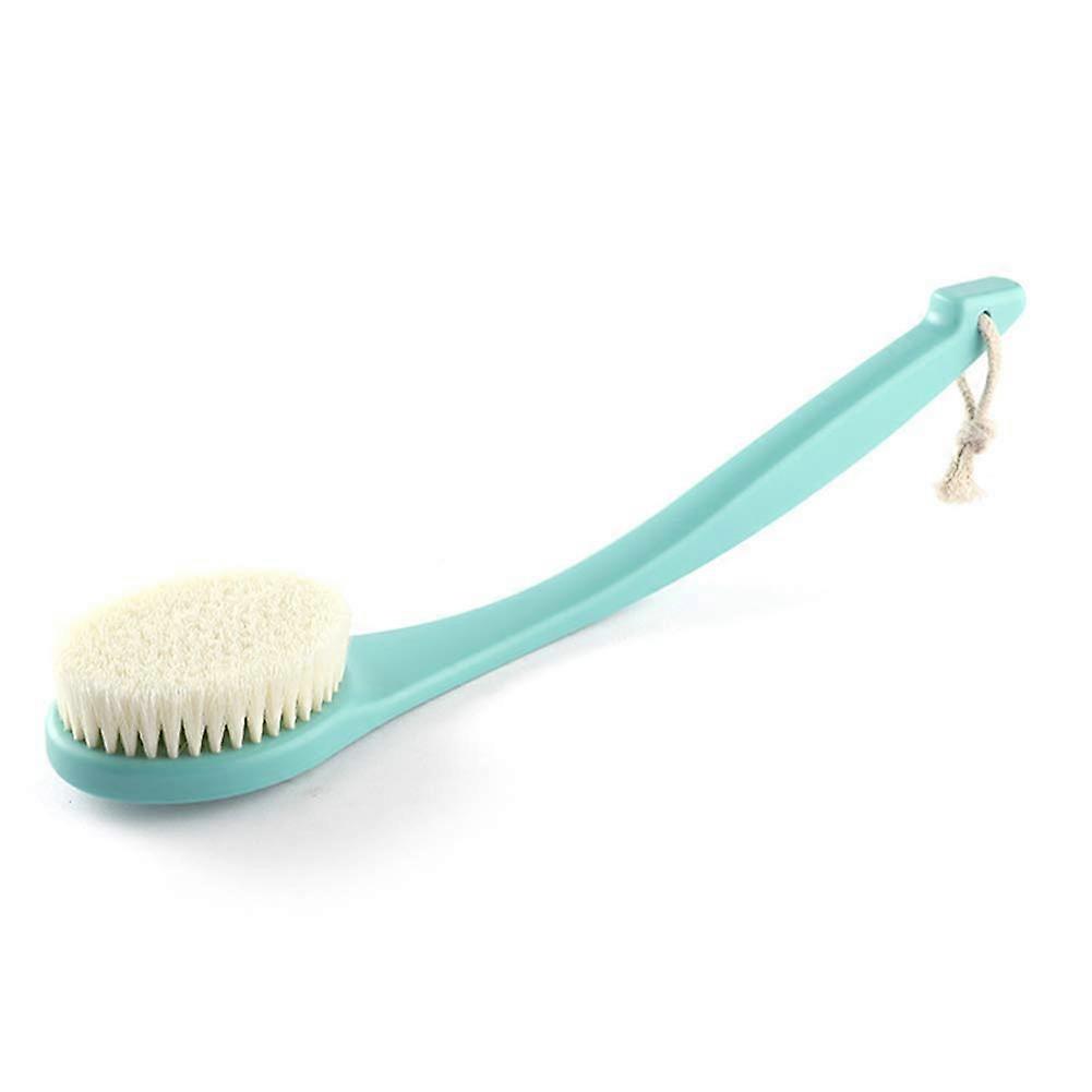 Bath Brush with Long Handle for Back, Soft Bristles for Sensitive Skin, Gentle Exfoliating Blue