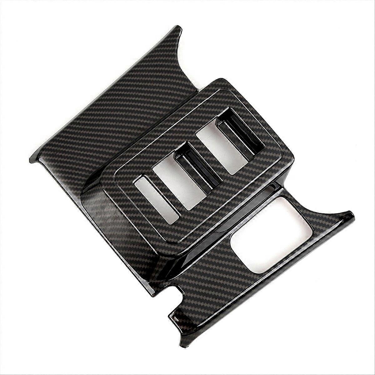Window Lift Switch Control Panel Cover Trim for Carbon Fiber