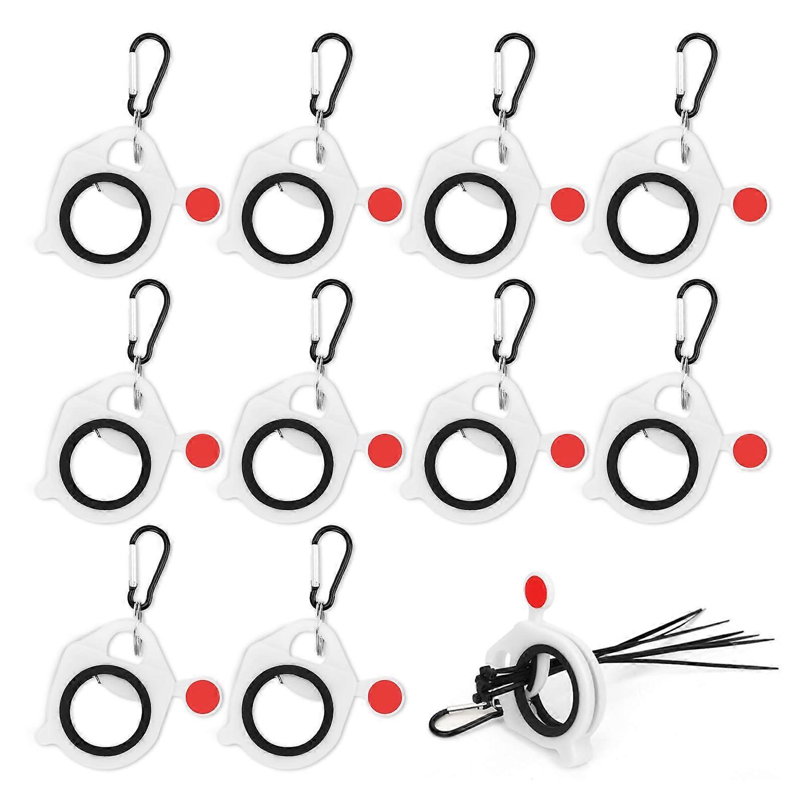 10 Pack Color Coded Cable Tie Organizer Set  Lightweight Reusable Zip Tie Holder for Easy Management