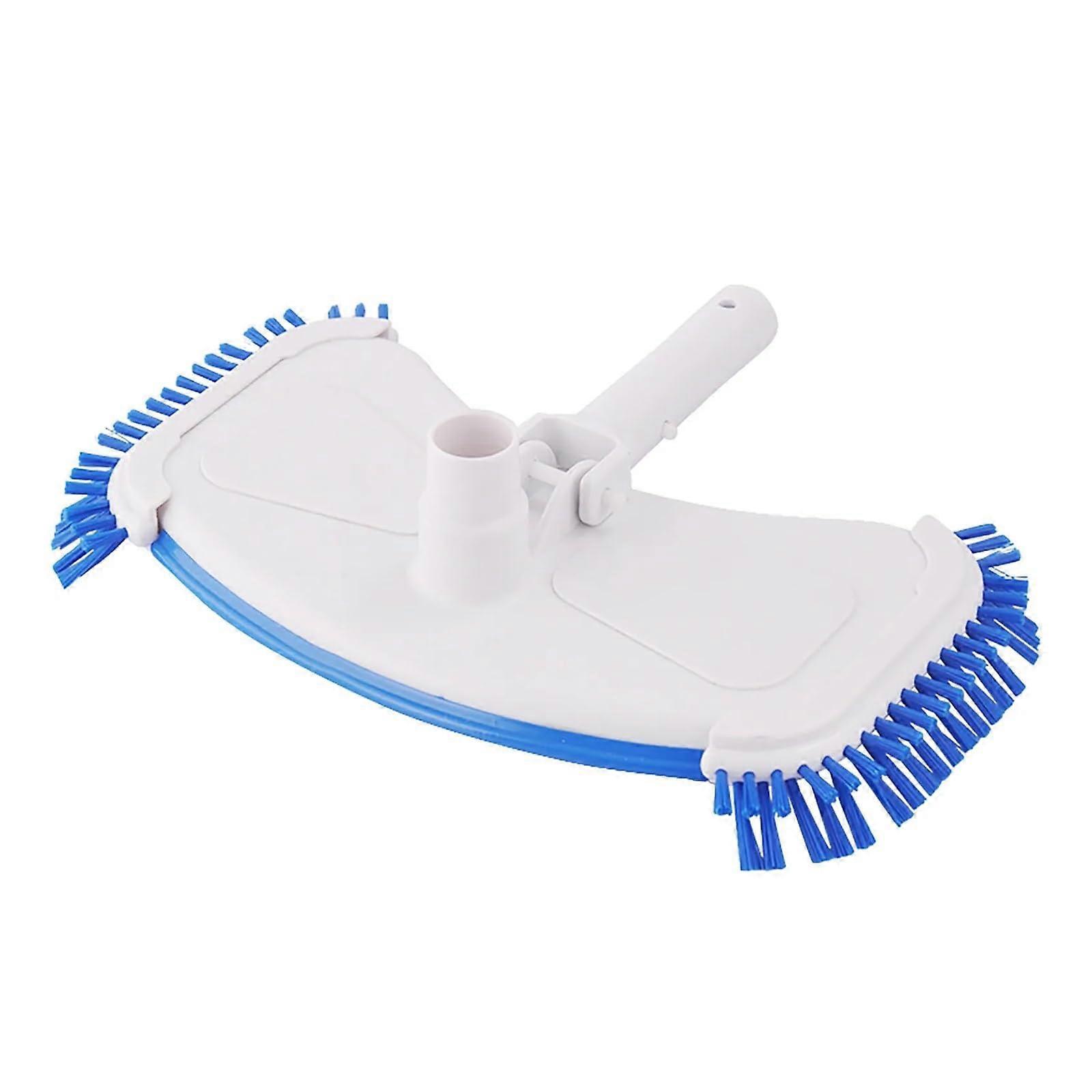 Pool Vacuum Head with Side Brush, Widened Bristles for Deep Cleaning, Manual Swimming Pool Brush