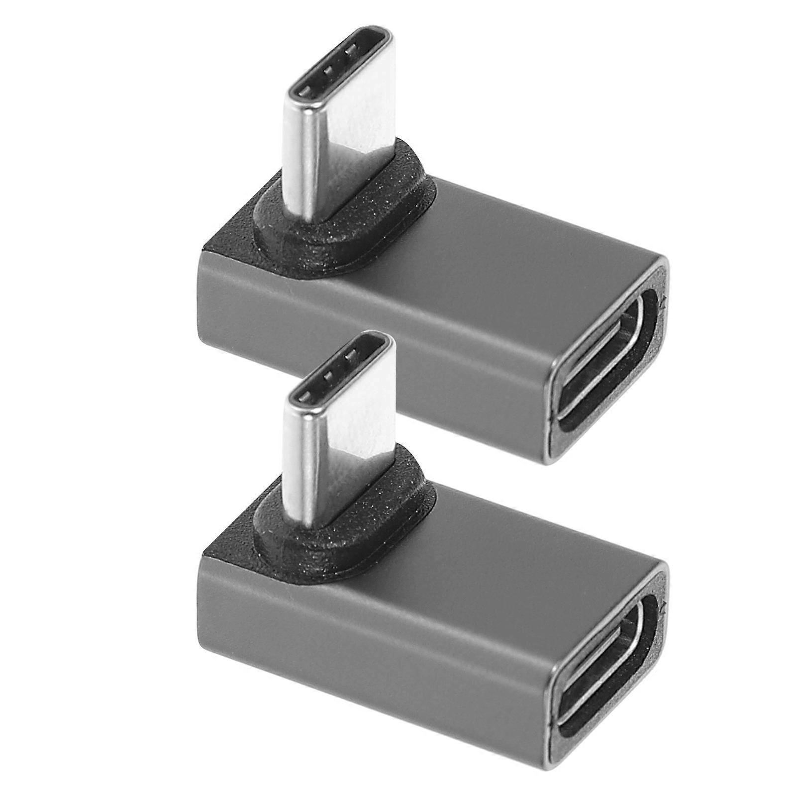 USB C Right Angle Connector Adapter 6Pcs Supporting Data Transfer for Pc