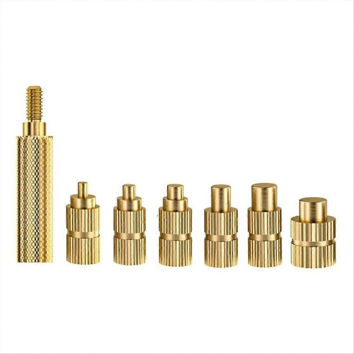 7PCS Heat Set Insert Soldering Iron Tip Head Thread Insertion Kit