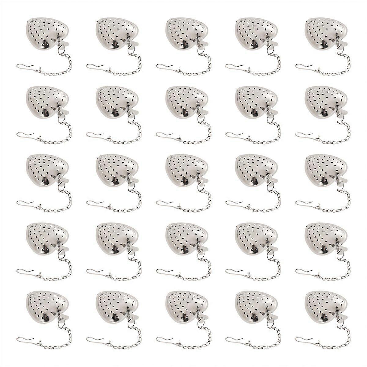 25Pcs Tea Strainer Stainless Steel Tea Ball Infuser Loose