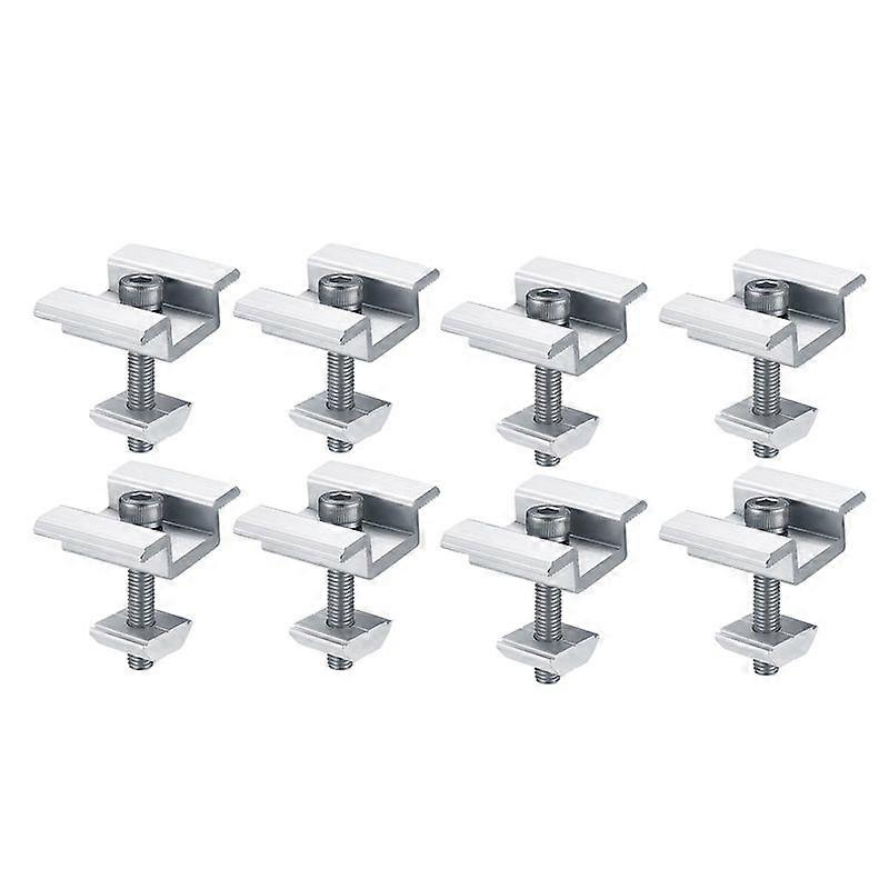 8Pcs Solar Panel Mounting Brackets, Clamps, for PV Solar Panel 30mm