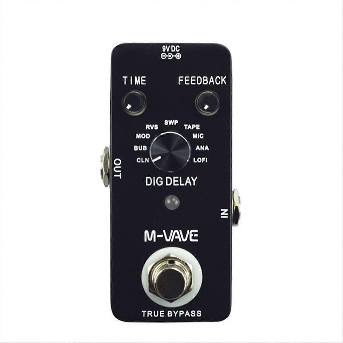  DIG DELAY Pedal Guitar Effect Pedal with 9 Delay Effects