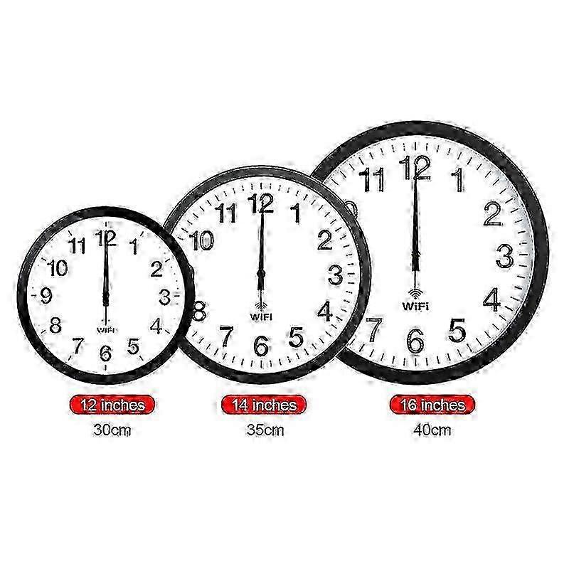 Automatic Time Synchronization Wifi Wall Clock 12 Inch