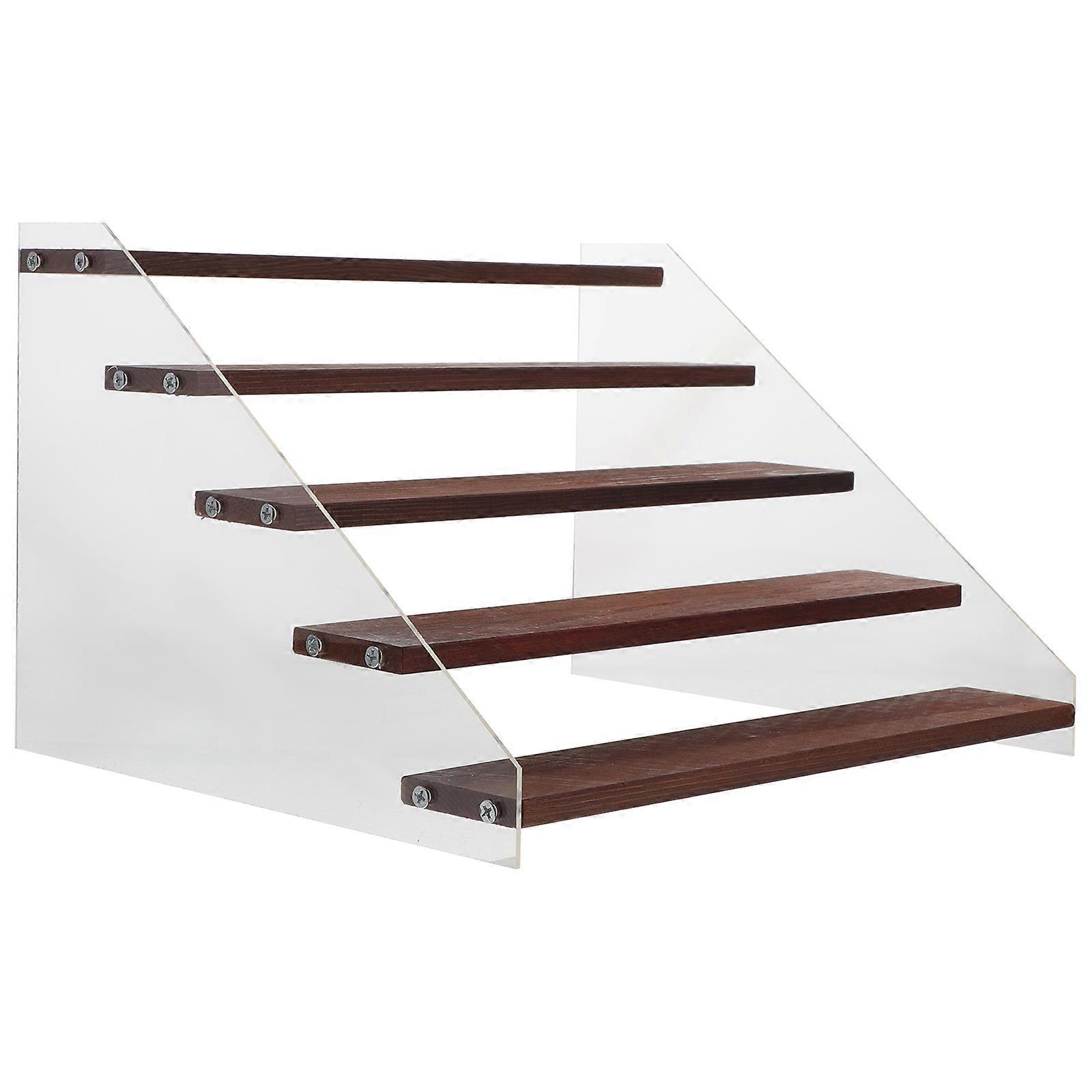 Multipurpose Display Rack for Display 3Sets Acrylic Wood Stand
