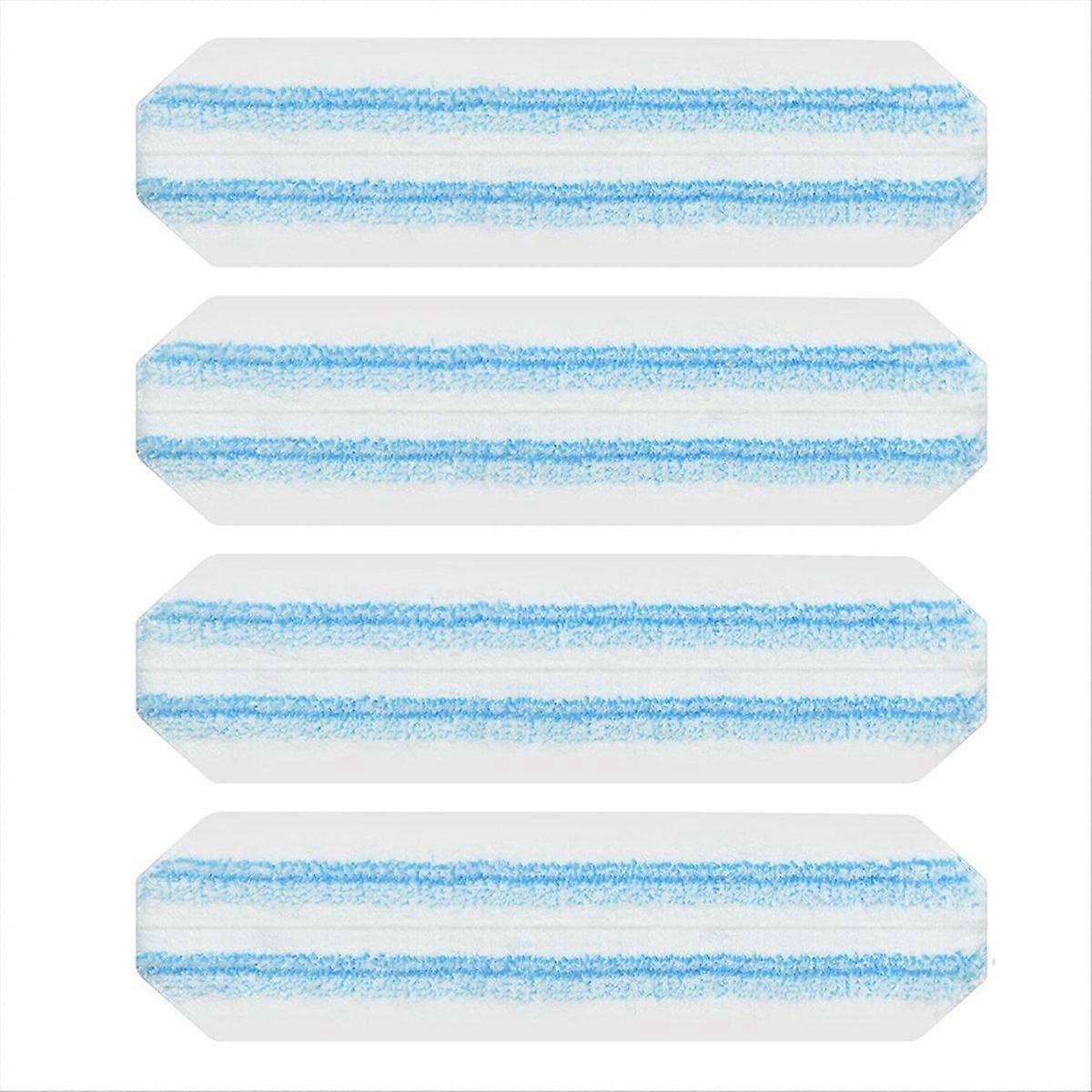 Mop Pads Replacements for Flat Mop System,Washable & Reusable Microfiber Mop Refills 4 Pcs