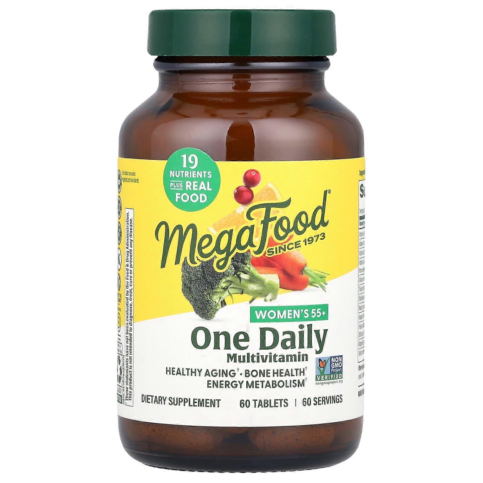MegaFood, Multi for Women 55+, 60 Tablets