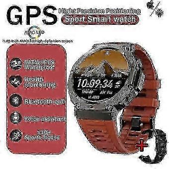 Waterproof GPS Smart Watch for Men: Voice Control & Wireless Calls Compatible with Android & iOS