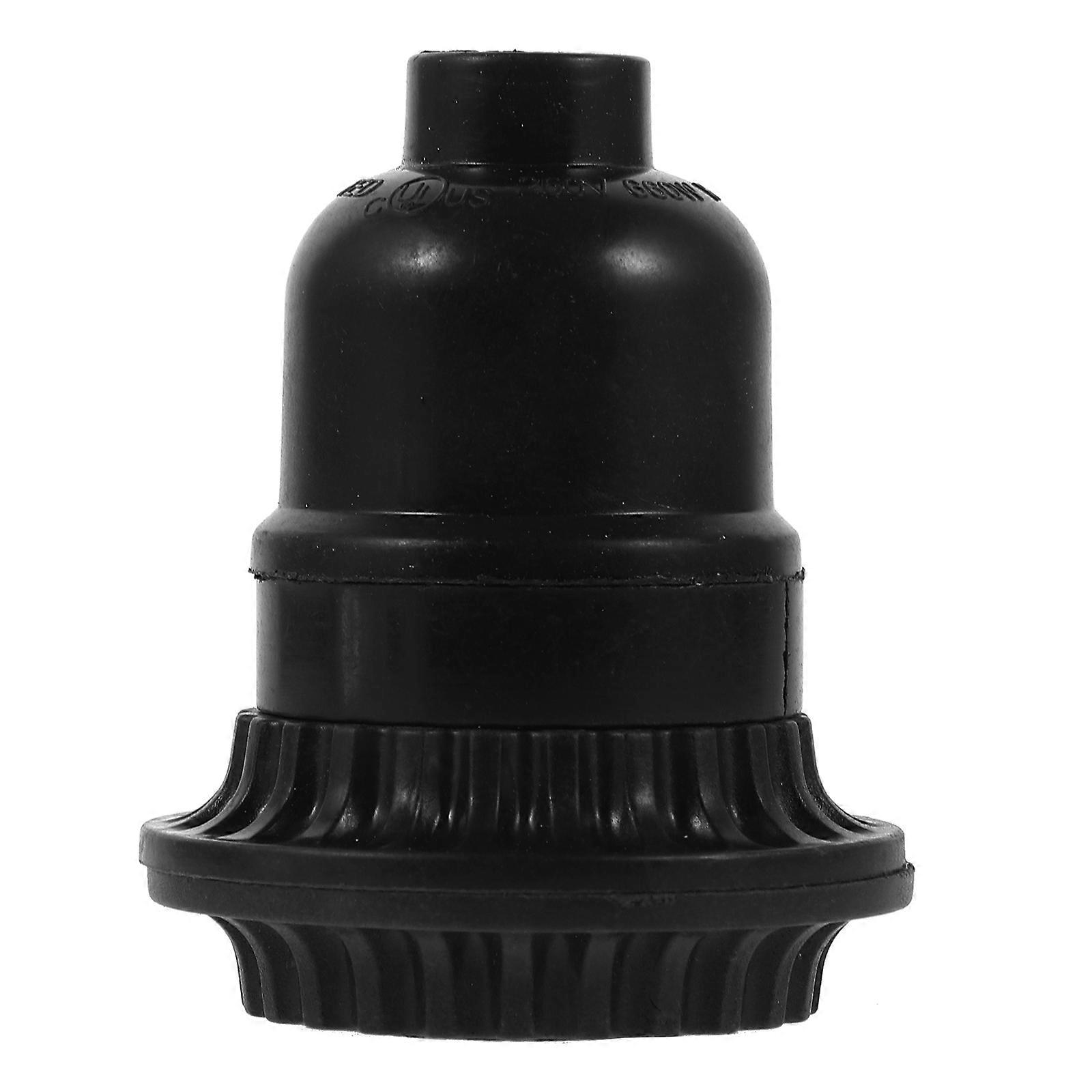 Pull Chain Light Socket Lampholder for Household Use 4Pcs Durable Black Base