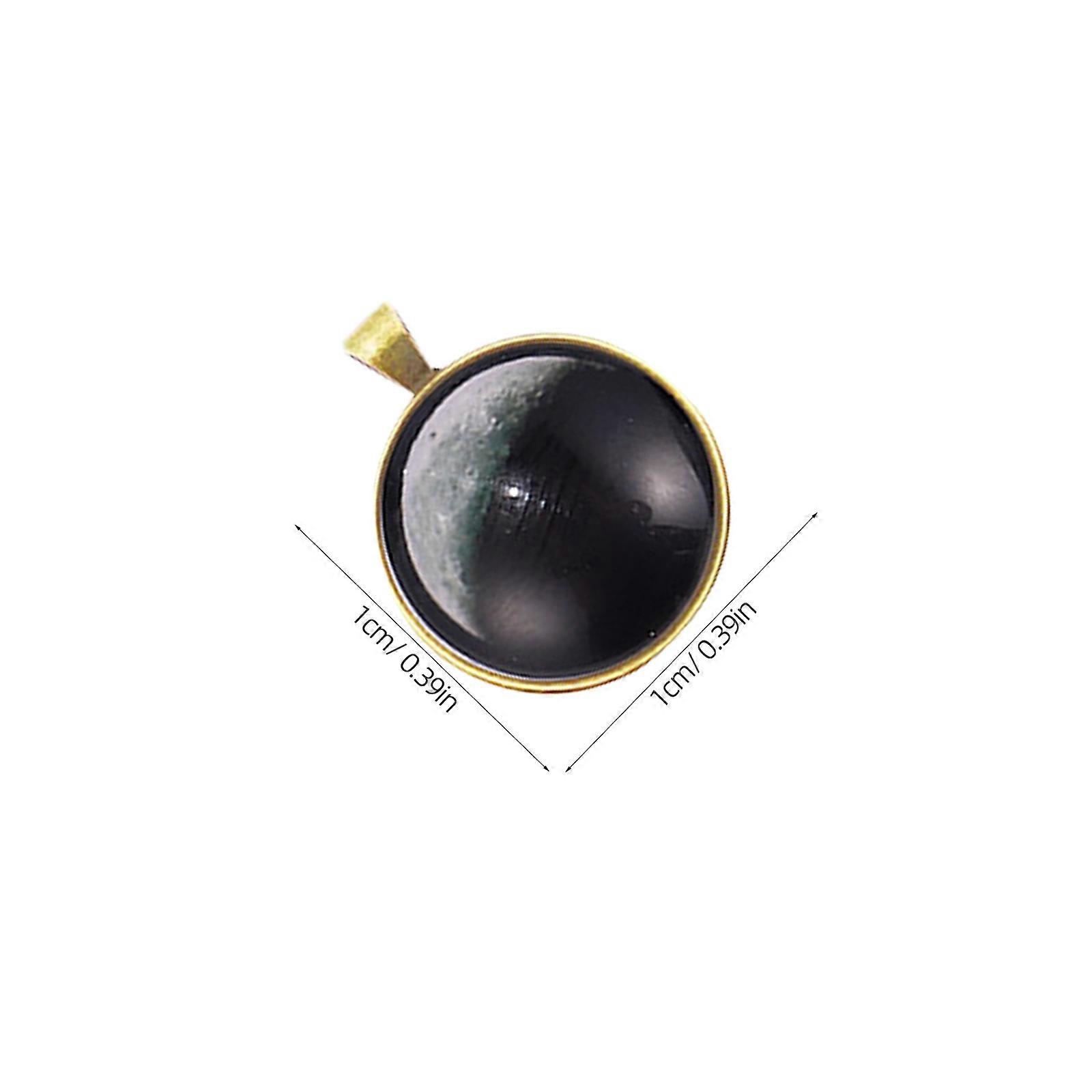 Moon Eclipse Pattern Glass Cabochons for DIY Craft 100 Pieces