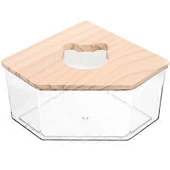 Kleine Acryl-Hamster-Sandbadebox für Badezimmer zur Aufbewahrung