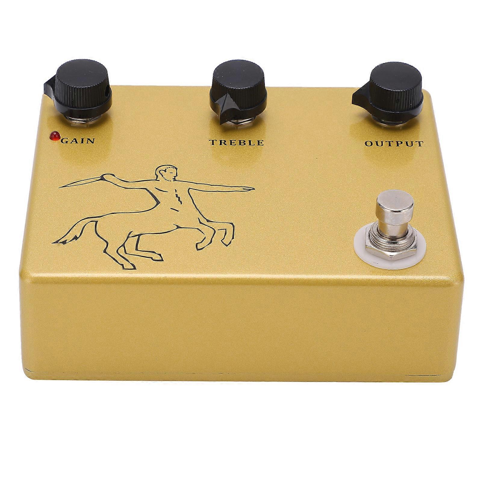 Overdrive Effect Pedal, True Bypass Function Guitar Stomp Box with 3 Control Knobs and LED Indicating Light, Boost Guitar Effect Pedal for Electric