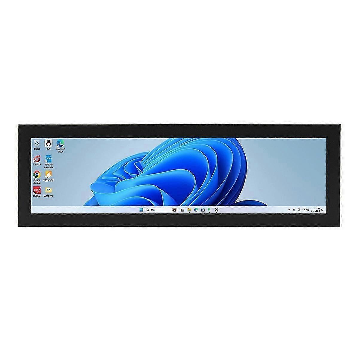 8.8inch Display 1920x480 Stretched Bar IPS LCD Panel for
