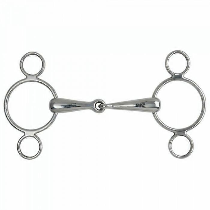 Shires Hohlmund Pferd 2 Ring Gag Bit